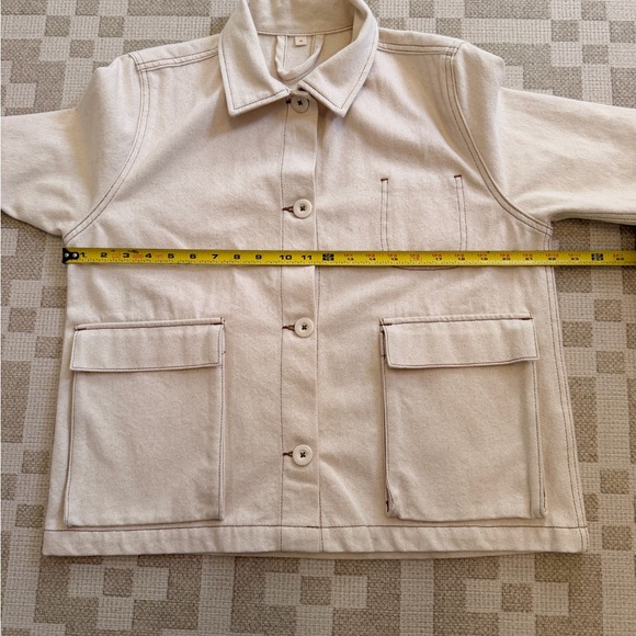 Tintoreria Maria Romero  MACARENA UTILITY JACKET Cream Size Medium Women’s - Picture 7 of 11